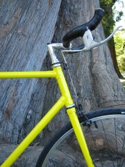 Fixed-gear bike, front